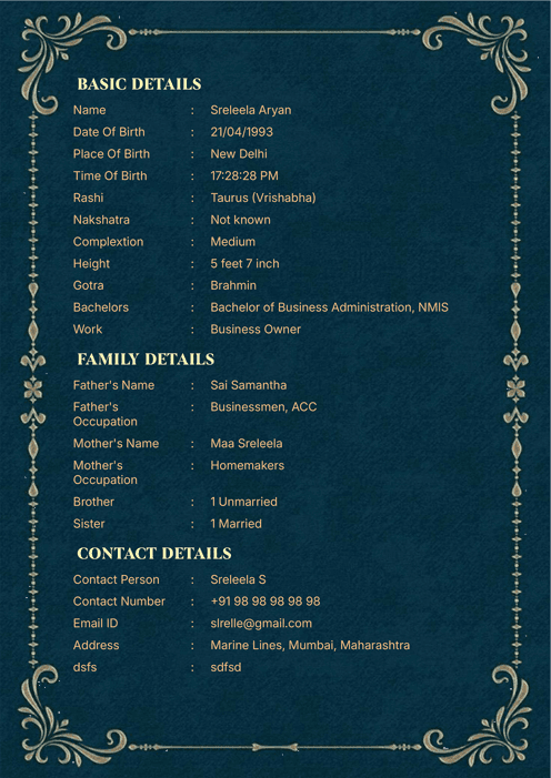 Biodata Image