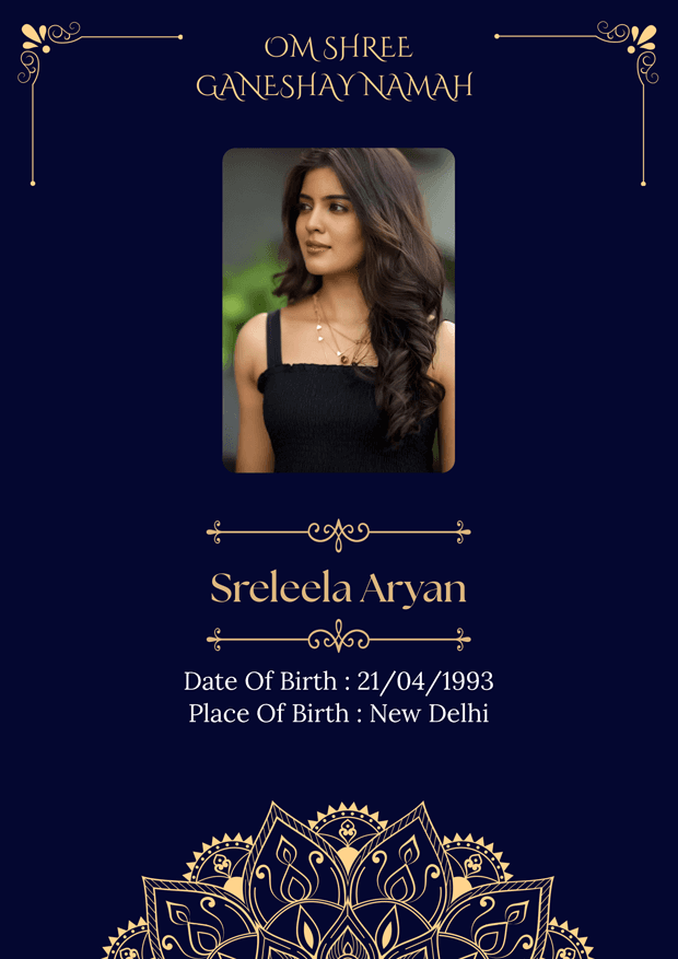 Elegantly designed Marriage Biodata Format | Biodata for Marriage