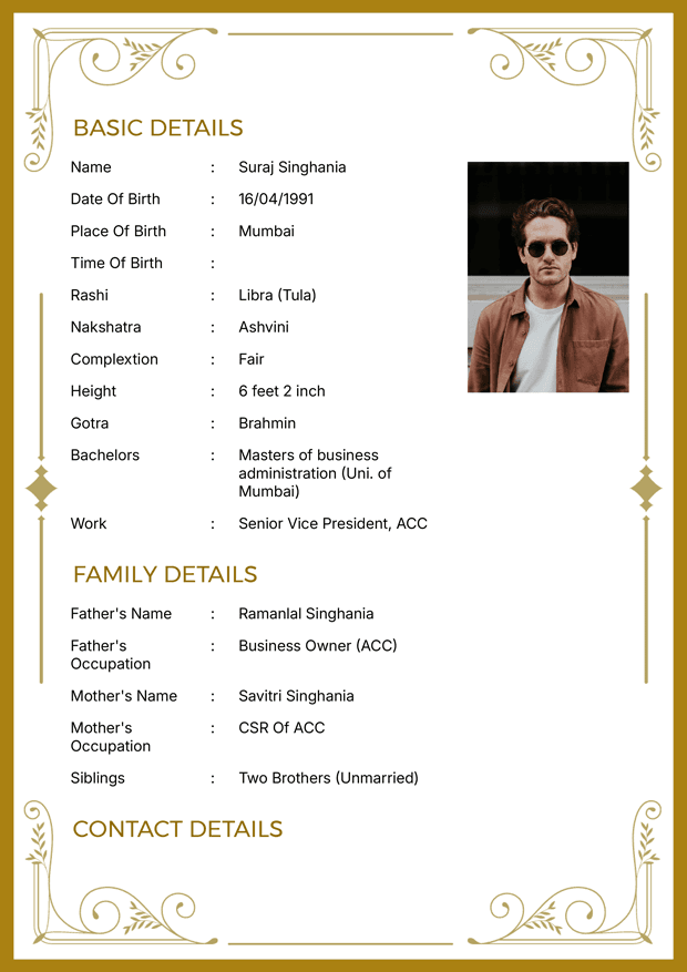 Biodata Image