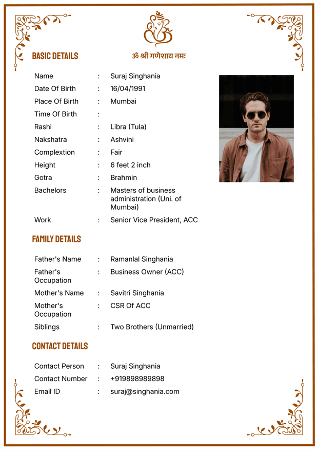 Biodata Image