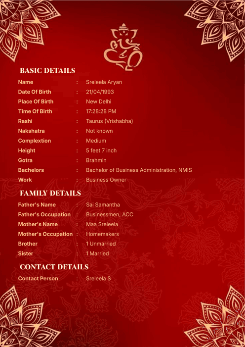Biodata Image