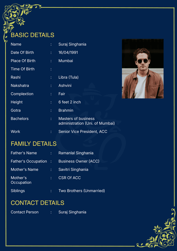 Biodata Image