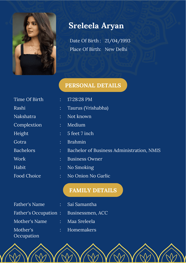 Biodata Image